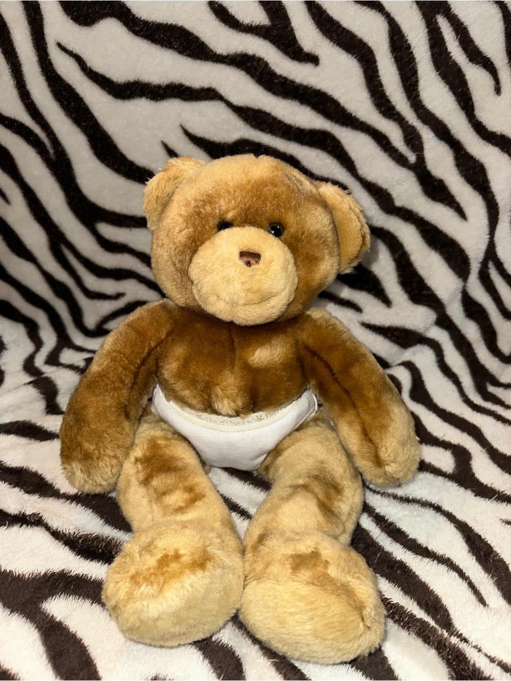 Vintage Build-A-Bear Butterscotch Plush Teddy Bear